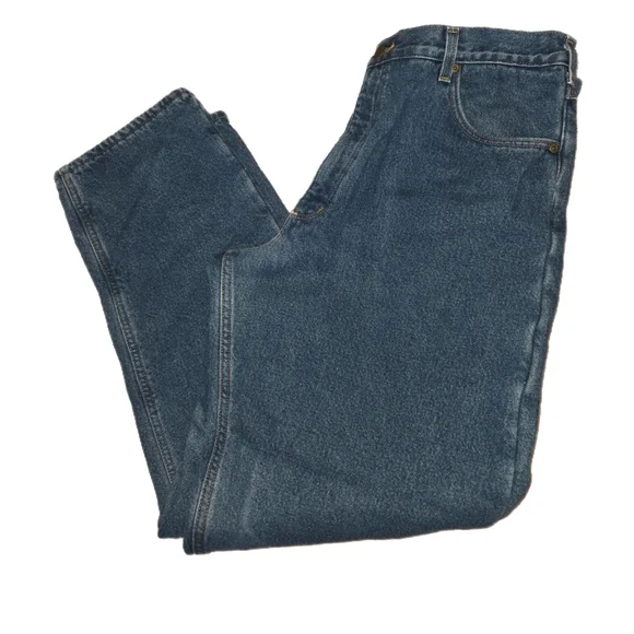 Vintage Carhartt Men's Relaxed Fit, Fleeced Lined Denim Jeans Size 38×32 - Picture 5 of 8